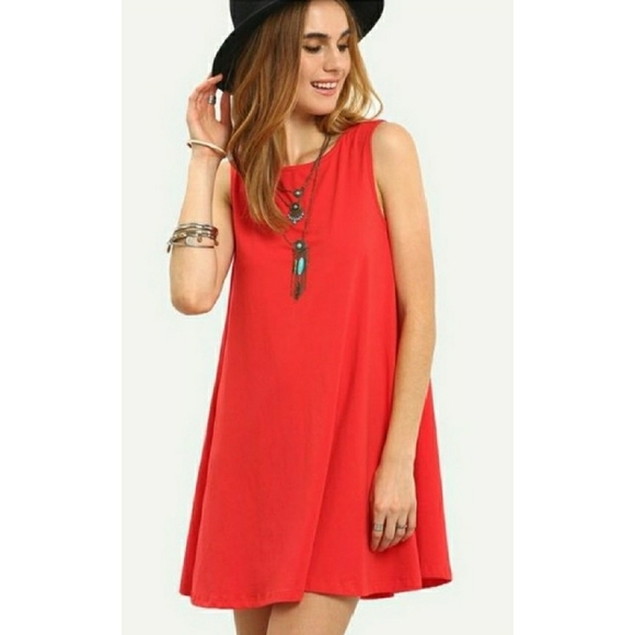 Old Navy Dresses & Skirts - Old Navy red sleeveless tunic Dress size XL